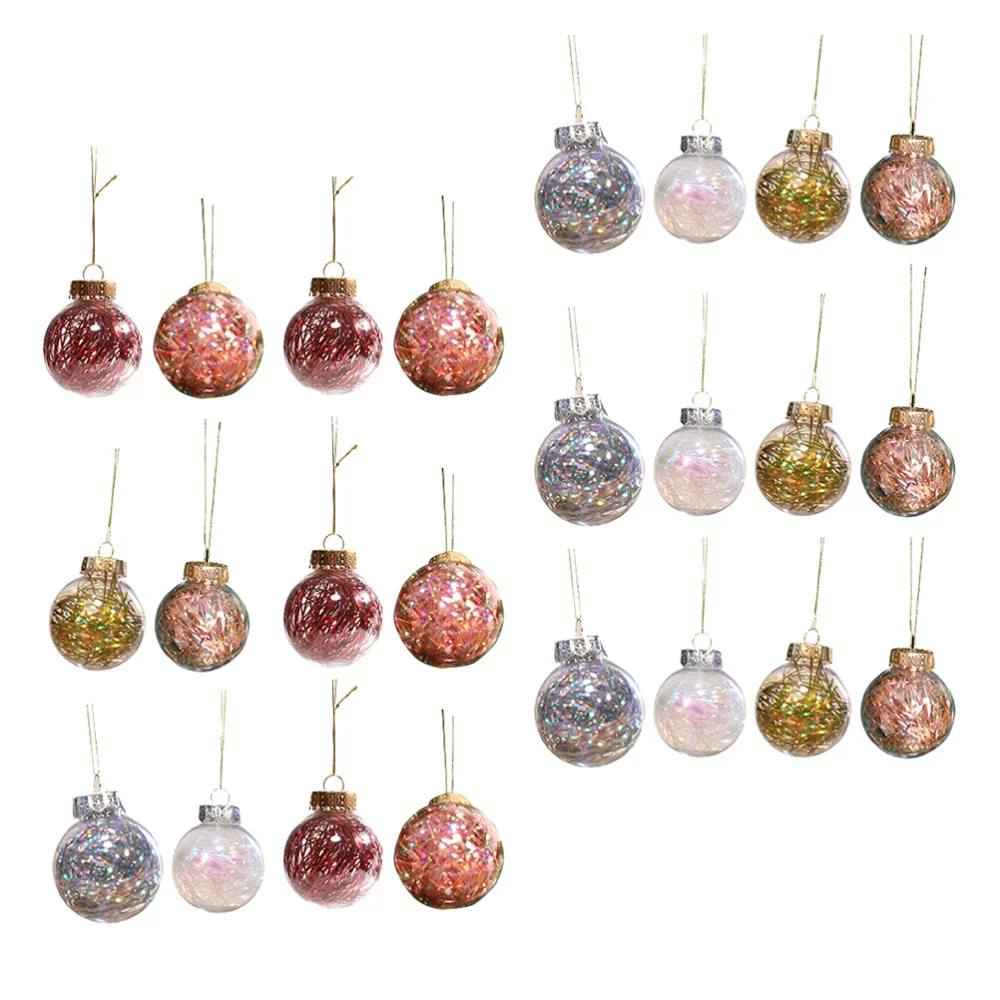 

24pcs Beautiful Christmas Hanging Ornaments for Christmas (,Mixed Color)