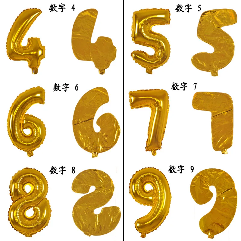 16 дюймовый алюминиевой фольги Воздушные шары на День воздушные гелиевые шара с