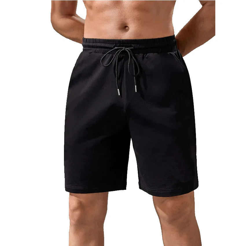 

Summer new men's round-collar cotton short-sleeved T-shirt large size leisure sports shorts two sets