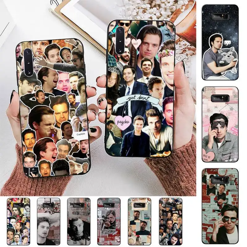

TOPLBPCS Sebastian Stan Collage Bucky Barnes Phone Case for Samsung Note 5 7 8 9 10 20 pro plus lite ultra A21 12 72