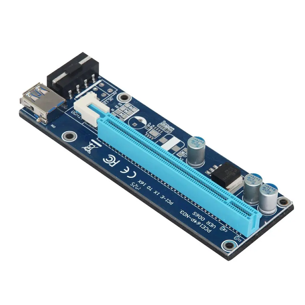 

U38 PCIE 1X To 16X Graphics Card Transfer Mining Card Extended Cable With 60cm Usb Cable For Xp / Win 7 / 8 / 10