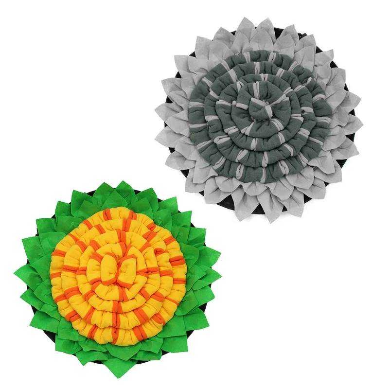 

Коврик для кормления собак в форме подсолнуха, коврик для кормления домашних животных, для дрессировки, медленное питание, прочный игровой ...