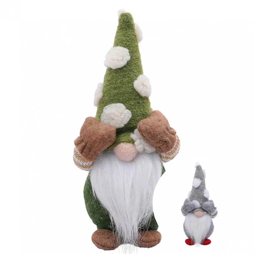 

Realistic Lightweight White Beard Dwarf Decoration Long Lasting Christmas Gnome Doll Ornamental for Kids