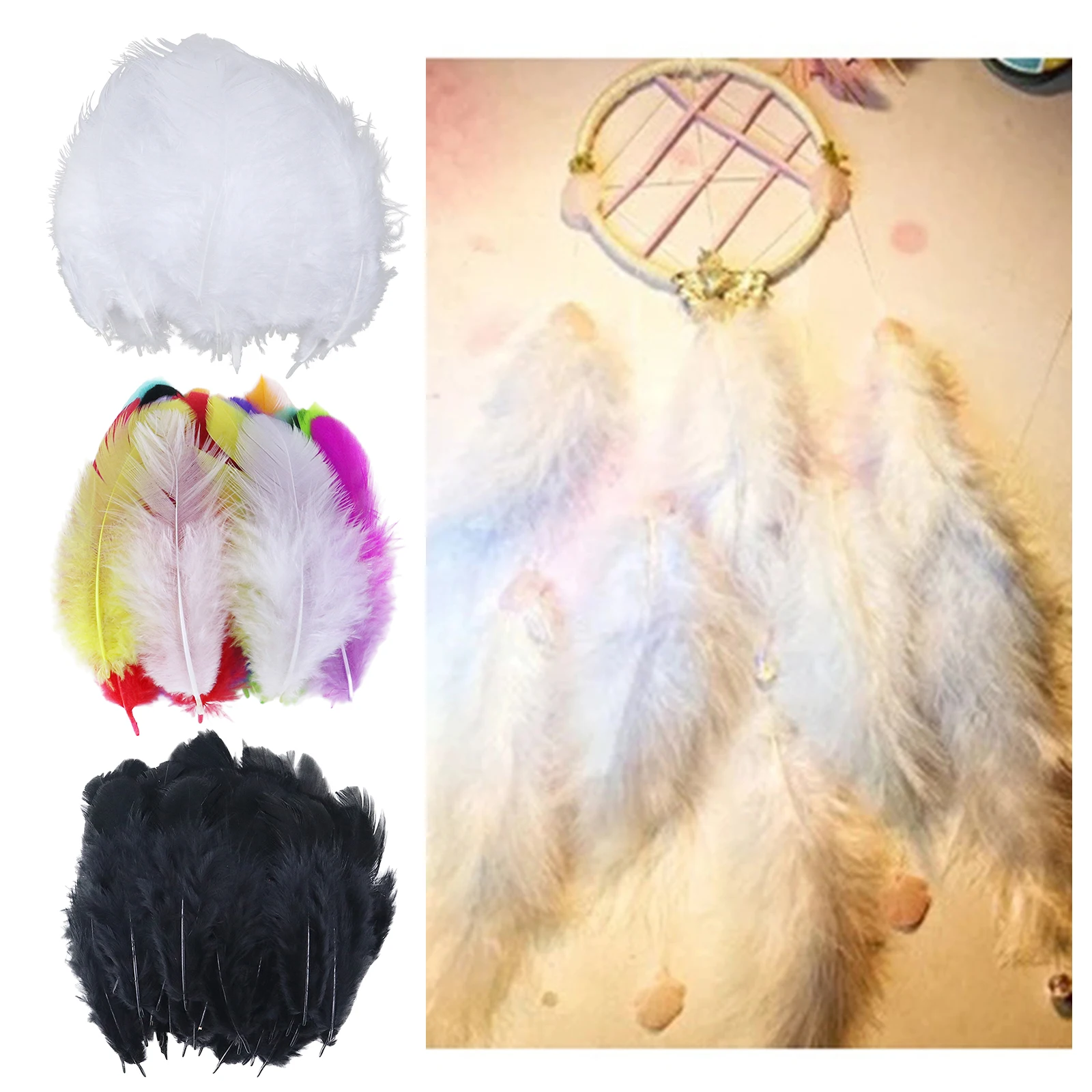 

100x Natural Feathers 5-10cm Balloon Art Craft Wedding Home Party Decoration