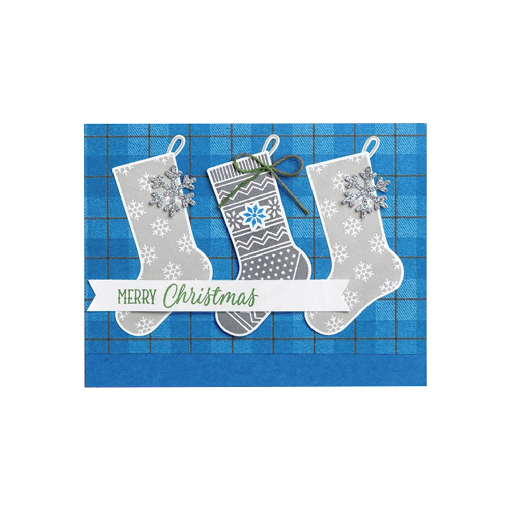 Рождественские вырубные штампы из углеродистой стали рождественские носки