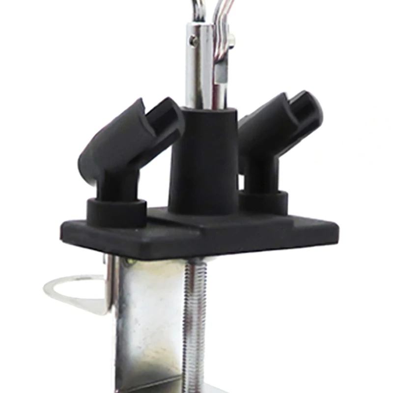 

New Airbrush Holder Holds 4 Clamp-On Mount Table Bench Station Gravity Stand Kit