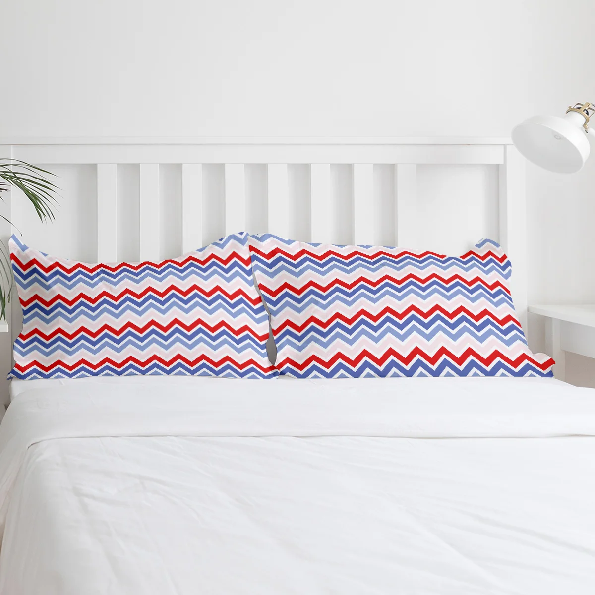 Синий Розовый и красный цвет волна постельное белье Винтаж цветочный дизайн