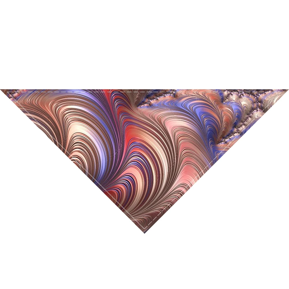 

NEW 2021 Curve Pattern Pet Scarf Pet Bandana For Dog Collar Neckerchief Cat Dog Scarf Accessories Supplies