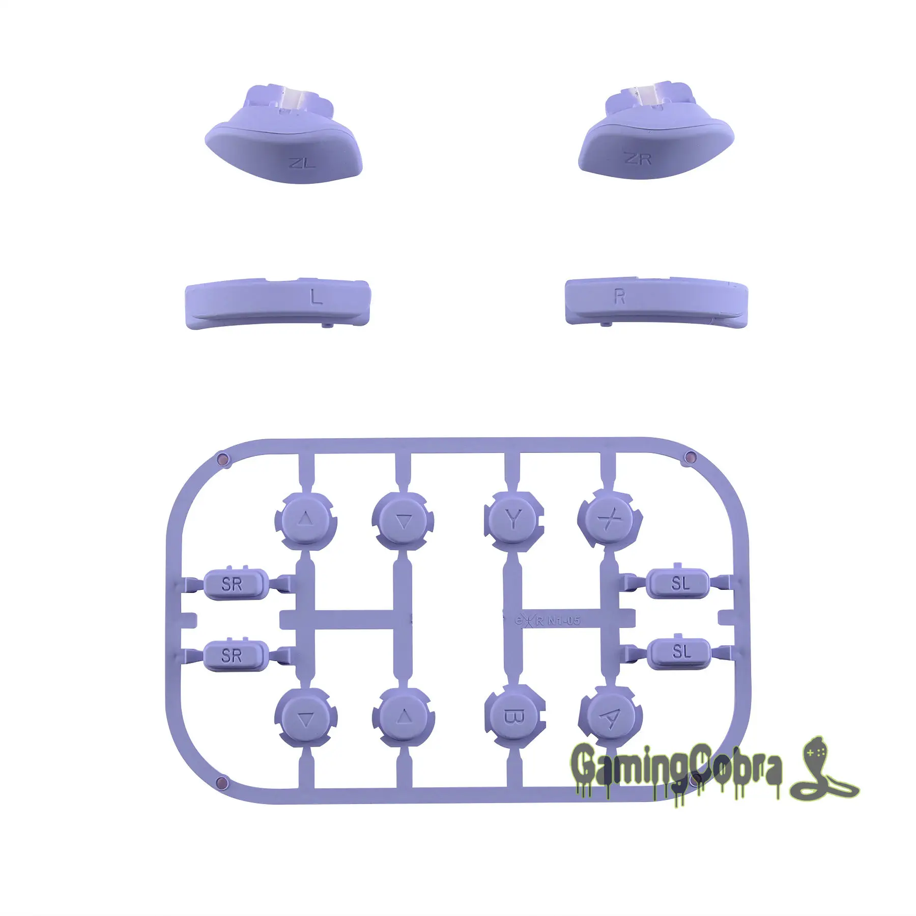Light Violet Сменные Клавиши направления ABXY SR SL L R ZR ZL триггер полный набор кнопок с инструментами для nintendo Switch Joy-Con - Цвет: Light Violet