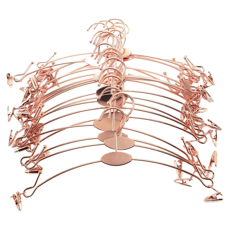 

20 PCS Exquisite Metal Bold Non-Slip Inner Hanger Underwear Bra Clothespin Bra Underwear Underwear Clip Clothes Rack