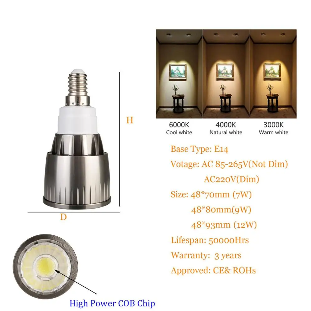 

RANPO Светодиодные прожекторы 7 Вт 9 Вт 12 Вт