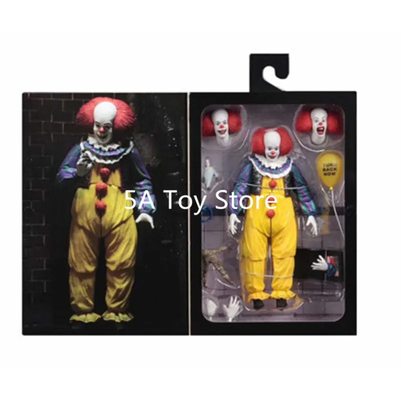 Экшн-фигурка клоуна Стивена Кинга NECA IT из фильма пеннивайз Джокер 1990