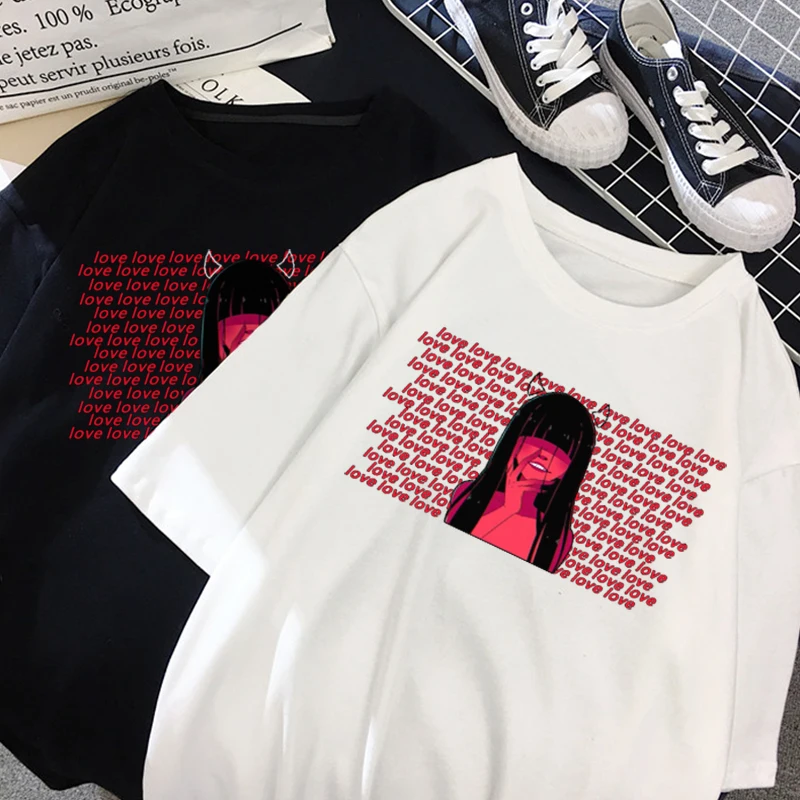 

T-shirt women 2020 Harajuku anime letter T-shirts streetwear Summer y2k top Casual Tumblr Outfit women's clothing