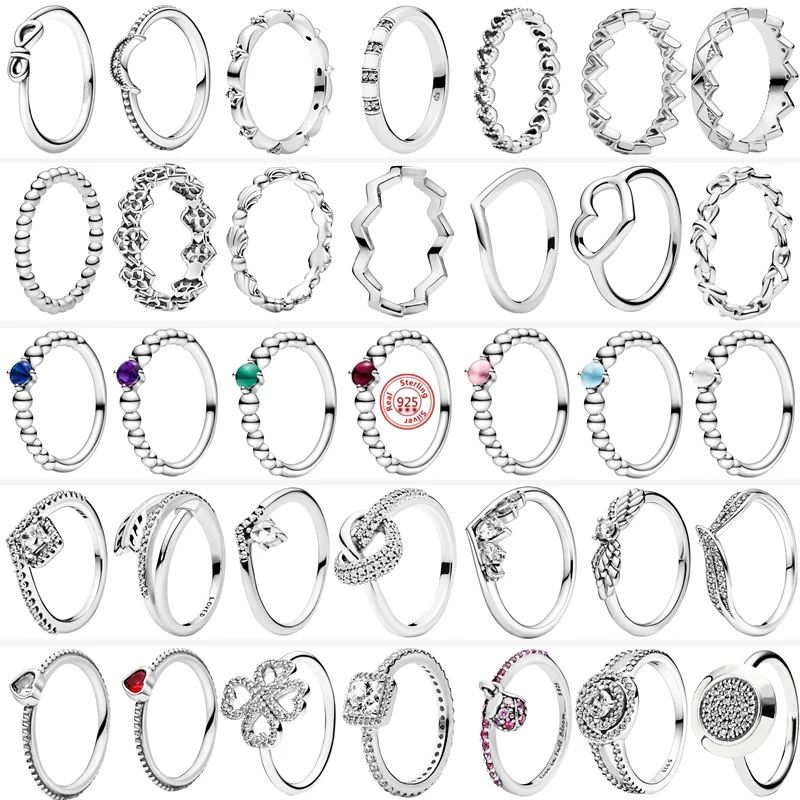 Кольцо серебряное с паве в виде перьев и сердца 925 пробы | Украшения аксессуары