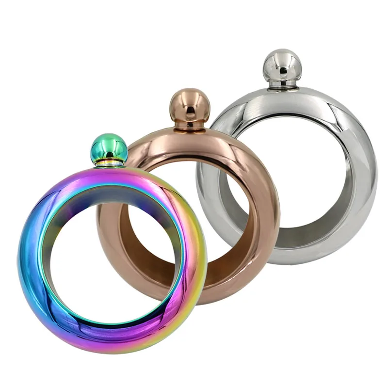 Gratis Kolf Armband 3.5Oz Roestvrij Staal Heupfles Trechter Bangle Jug Whiskey Fles Alcohol Heupfles Armband Sieraden Geschenken