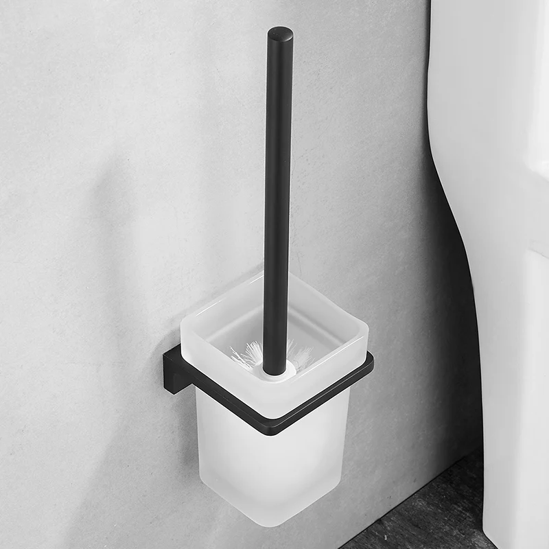 

White Toilet Brush Holder Wall Mounted Soft Bristle Bathroom Cleaner Brush Szczotki Do Toalety Toilet Brush Holders BG50TB