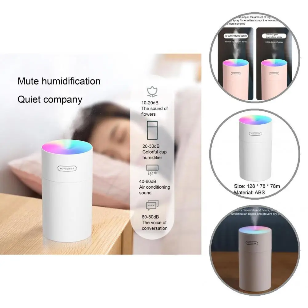 

USB-увлажнитель воздуха настольный, 2 Вт, белый/розовый/серый