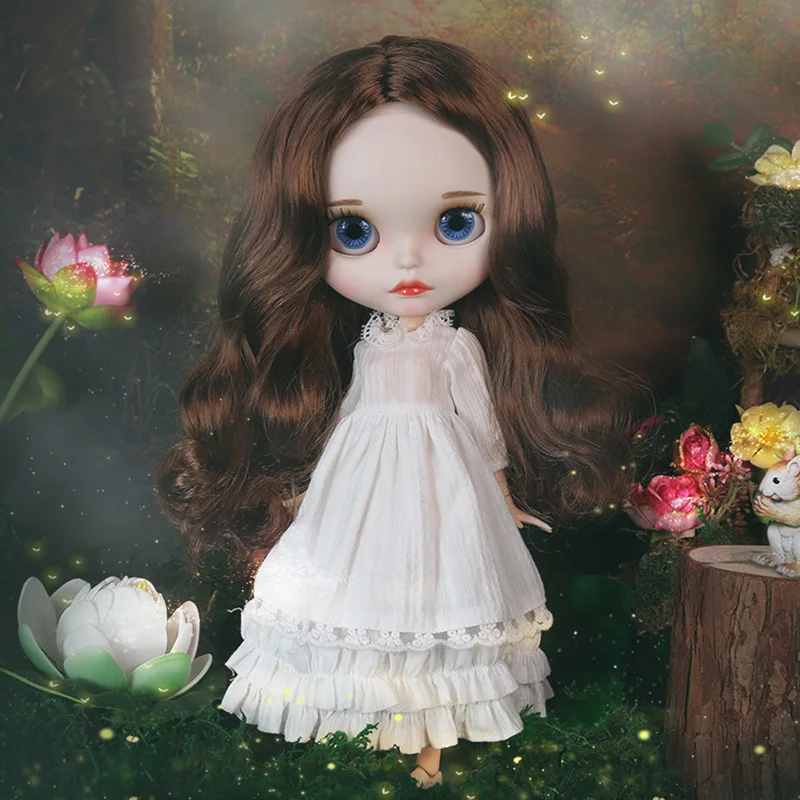 Кукла Blyth 1/6 BJD Joint Body Matte Face Spray Макияж включая одежду парик обувь руки полный