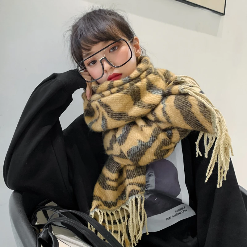 Шаль Мужская и женская с принтом Осень-Зима Новое поступление шарфов Корейская