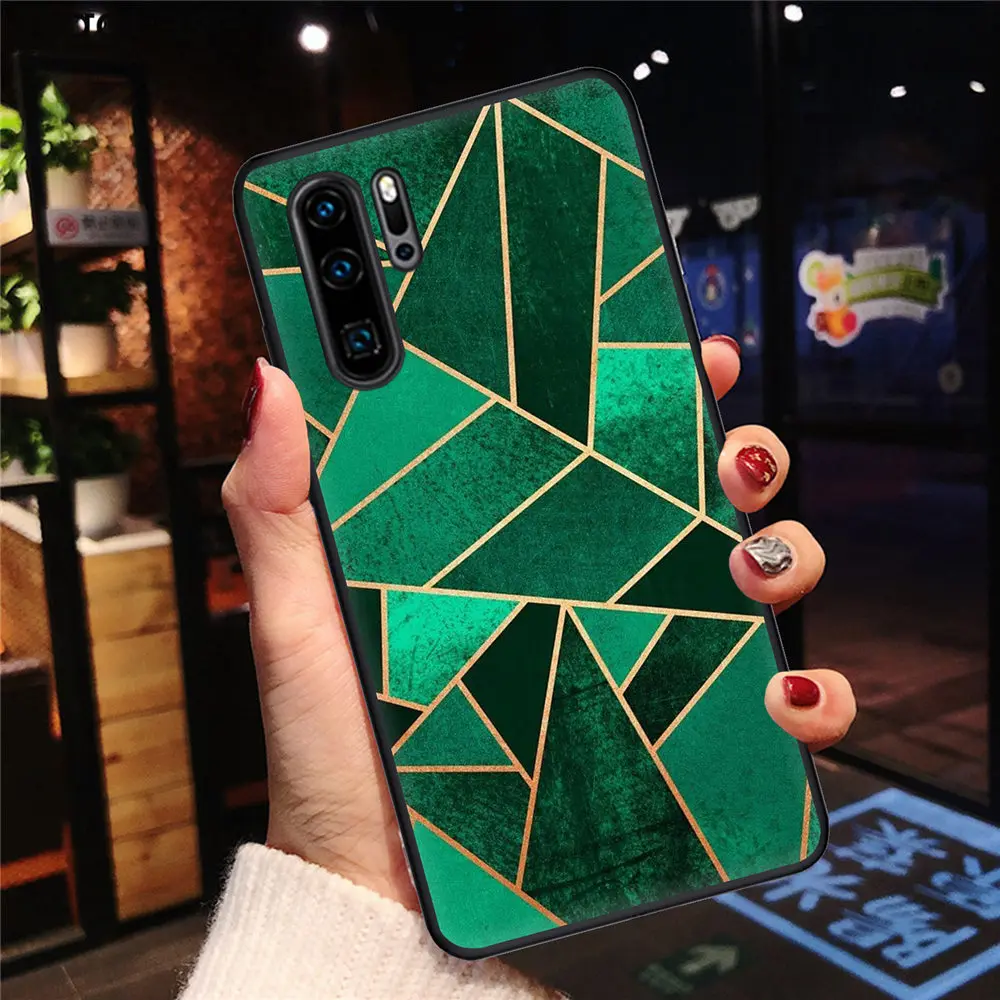 Мягкий силиконовый чехол-накладка с мраморным рисунком чехлы для Huawei P30 P10 P20 P40 Lite