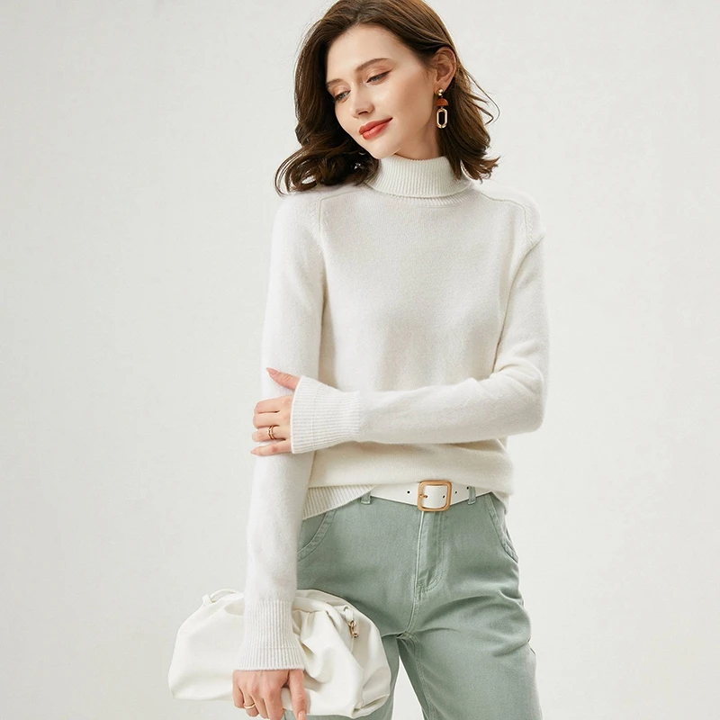 Пуловер женский кашемировый Осень-Зима 100% | Женская одежда