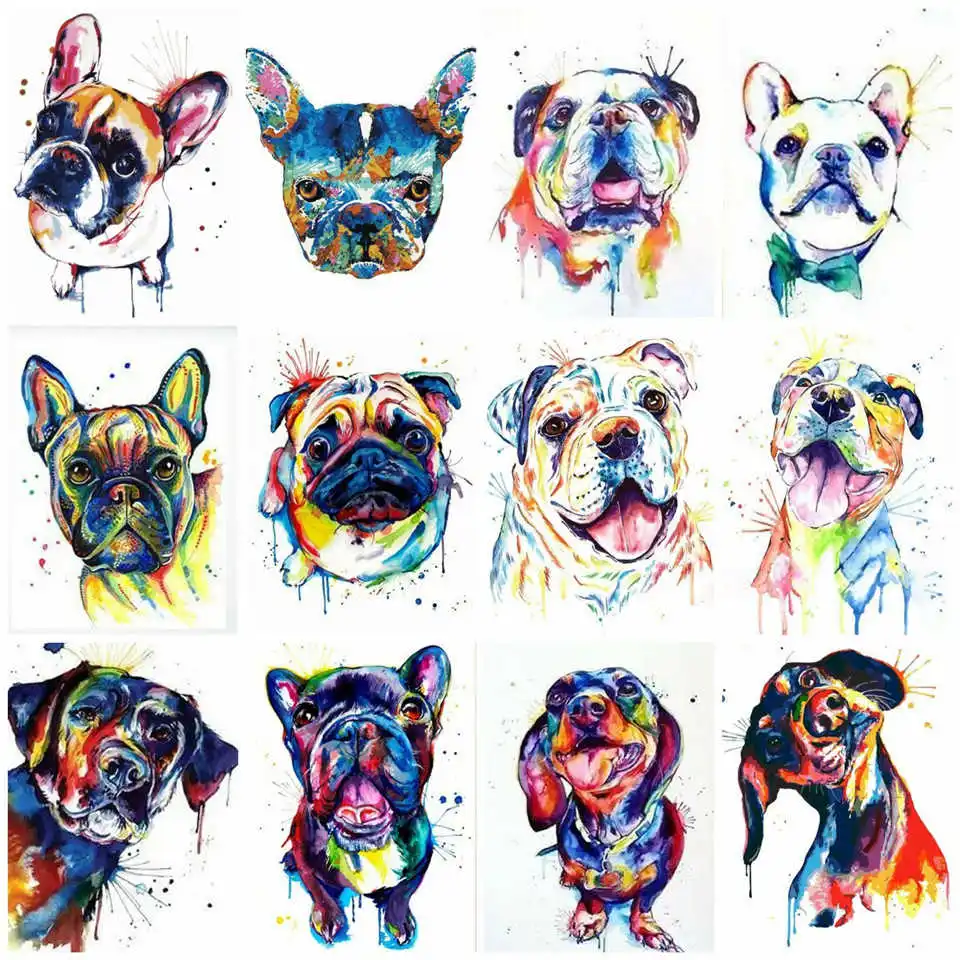 Алмазная 5D картина AZQSD сделай сам с животными Подарочная ручной работы мозаика из