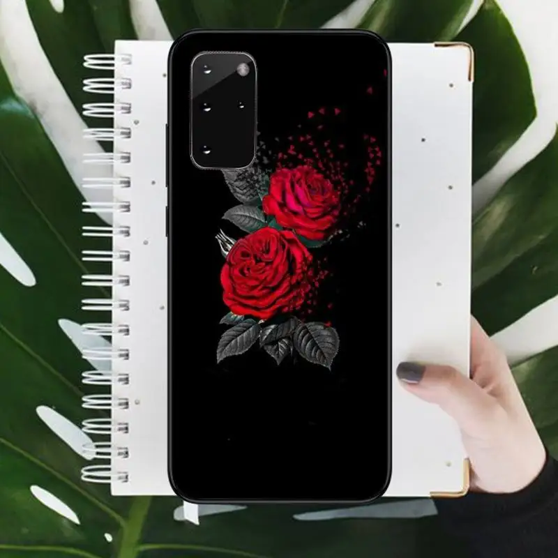 

Beautiful Red Roses Phone Case For Samsung galaxy S 7 8 9 10 20 edge A 6 10 20 30 50 51 70 note 10 plus