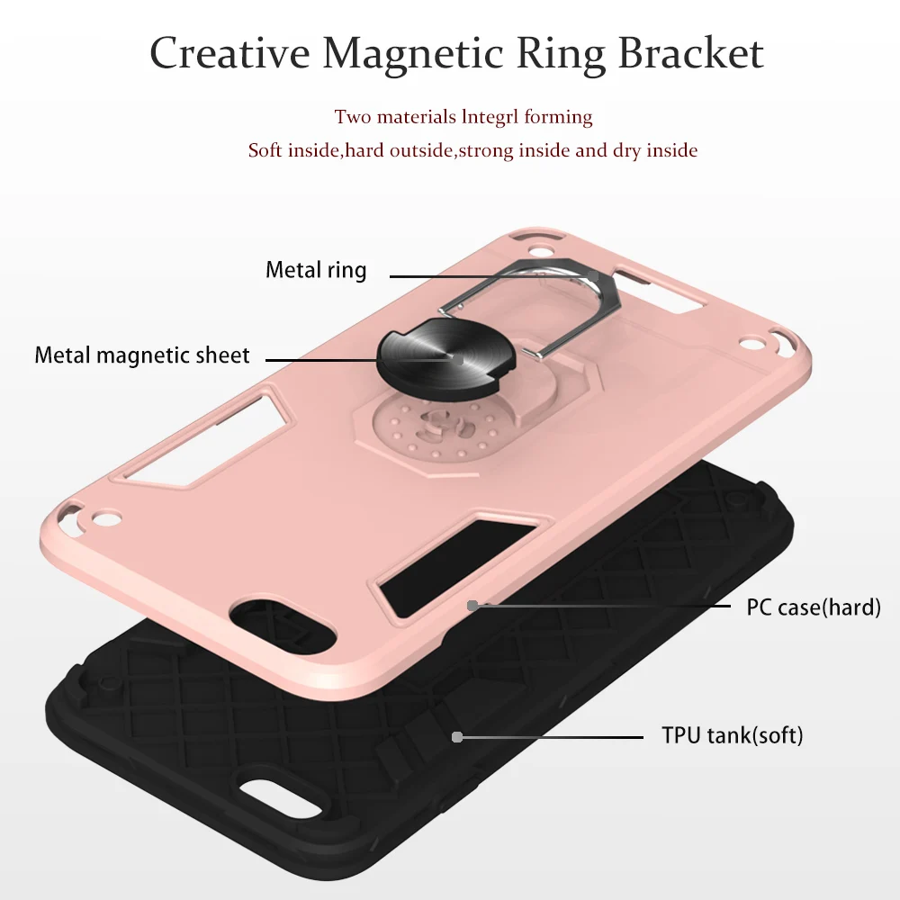 Силиконовый гибридный жесткий чехол из поликарбоната для LG K8 LTE Тонкая Броня