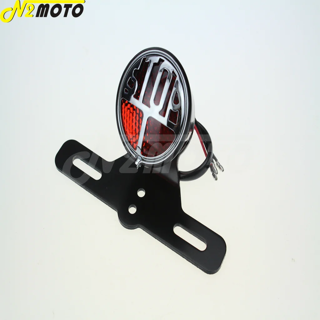 Винтажный задний светильник рь для мотоцикла стоп сигнал фонарь номерного знака