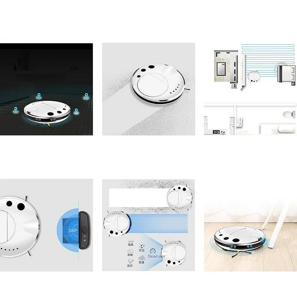 

Smart Robot Vacuum Cleaner Auto Cleaning Mop Floor Sweeper App Control