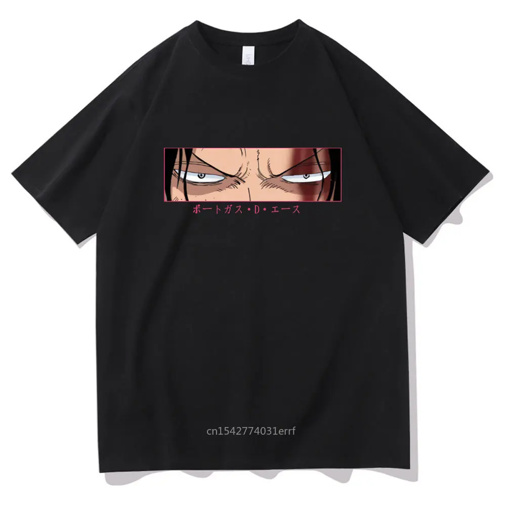 

Anime Graphics New Portgas D Ace Eyes Print Tee Tops T-shirt Casual Oversized Tshirt