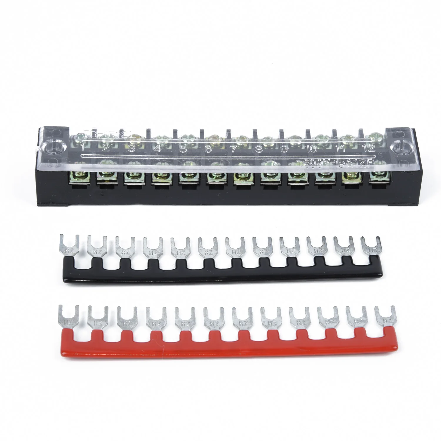 

Bus Terminal Block Set 100A 12 Points Electrical Auto Power Double Row