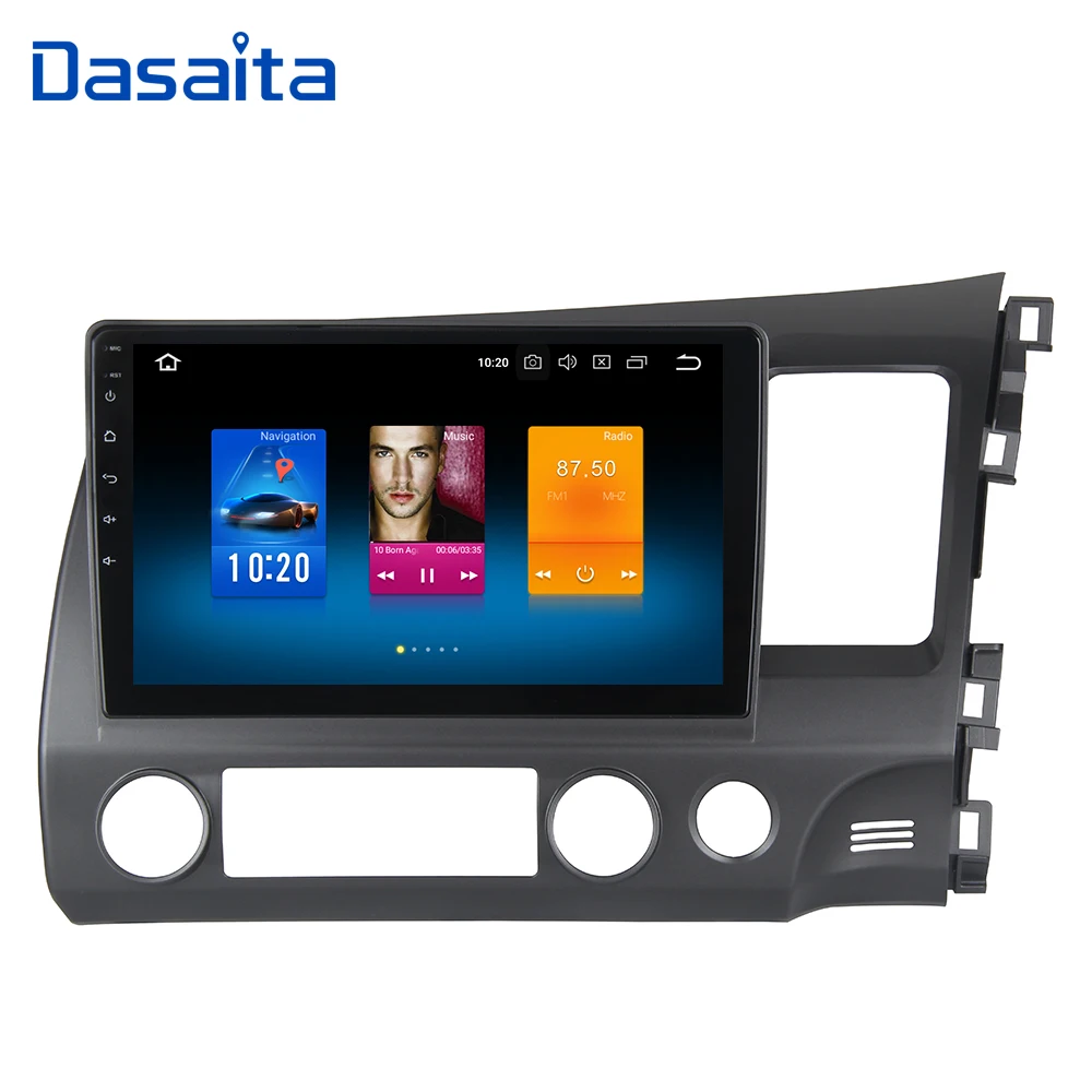 10 2 &quot1 Din Android для Honda Civic 2006 2007 2008 2009 2010 2011 с 4G RAM 64G ROM встроенная GPS