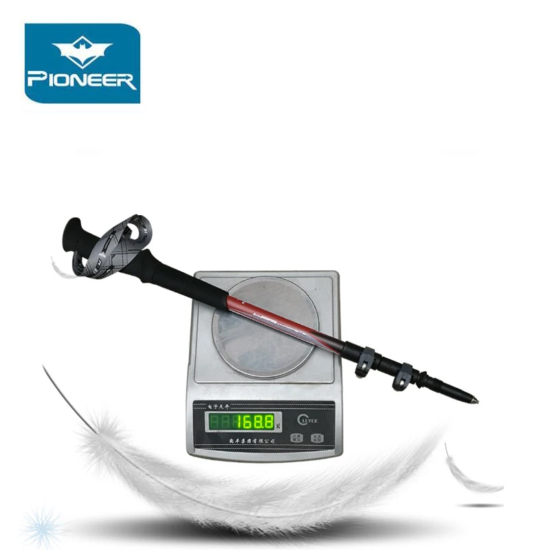 2 шт./лот Pioneer углеродное волокно скандинавские трости телескопические треккинговые палки EVA пены ручка Сверхлегкий трость