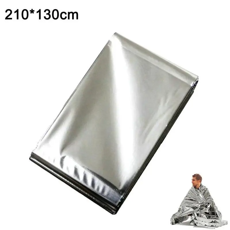 

Curtain Military Blanke Emergency Thermal Blanket Outdoor Thermal Blanket Rescue Foil WaterProof Survival First Aid Rescue A9B0