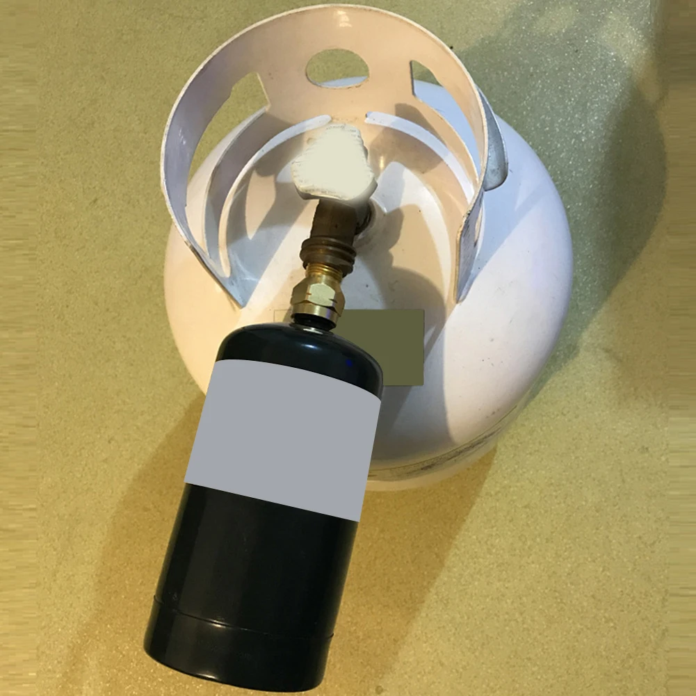Переходник для заправки пропана Lp газ 1lb Малый Цилиндр Бак латунь Коулман нагреватель оболочки наружные аксессуары для плит