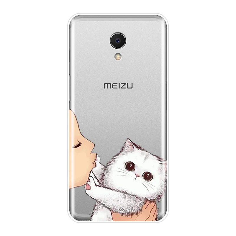 Чехол для телефона Meizu M6 M6S M6T M5 M5C M5S M3 M3S M2 чехол силиконовый поцелуй кошки