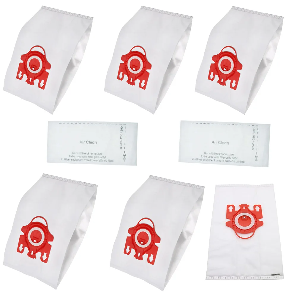 

10Pcs/Lot DUST BAGS With 4pcs FILTERS for Miele vacuum cleaner 3D GN S5000 S8000 Complete C2 C3 S5 S8 SF-50 Vacuum Cleaner