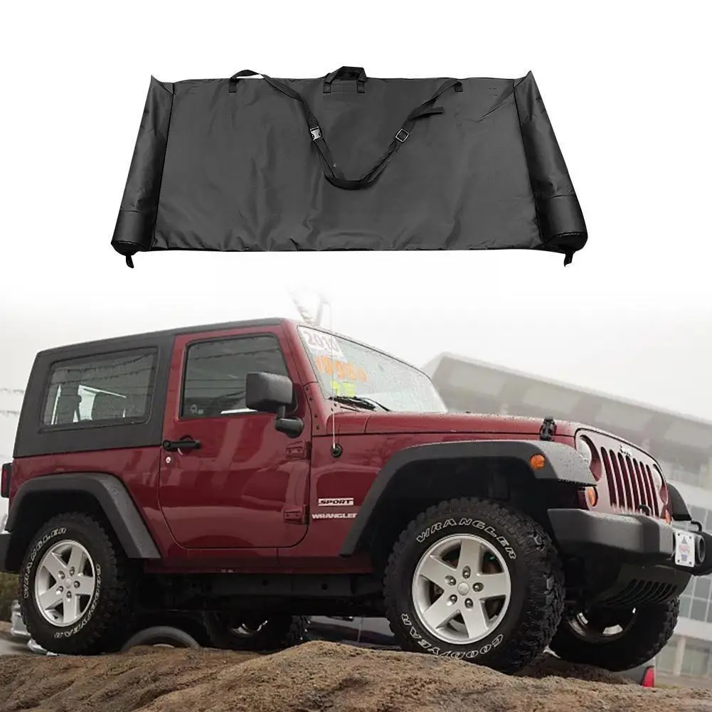 

Car Hood Soft Leather Cover The Entire Length Of The Shade Storage Soft Storage Top Bag Accessories Bag Window Roof Y8X3