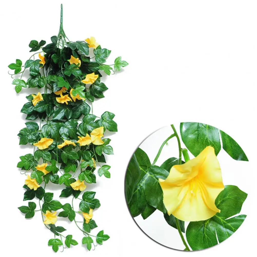 

1Pc Artificial Flower Realistic DIY 9 Forks Wall Decoration Simulation Morning Glory for Party Artificial & Dried Flowers