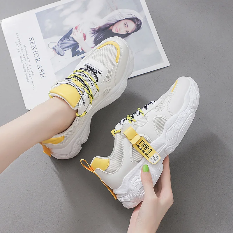 Женские повседневные кроссовки Белые Женская обувь Модные весенние не