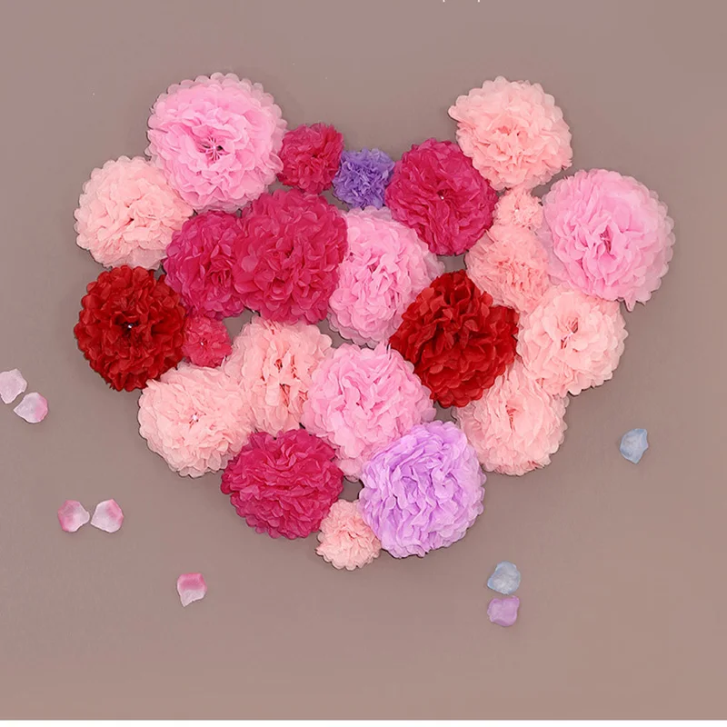 Искусственные цветы для домашнего декора тканевые помпоны свадебное украшение