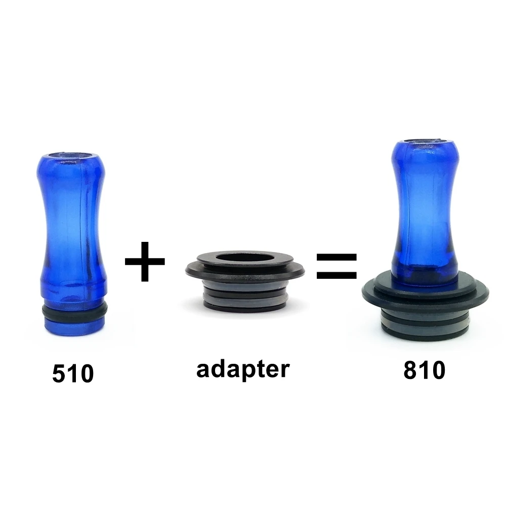 Vape Electronic Cigarette Vapor 510 Drip Tip 510/810 Adapter Long MTL Spiral Anti Tips For Ego Aio/ Tank Atomizer Vaporizer