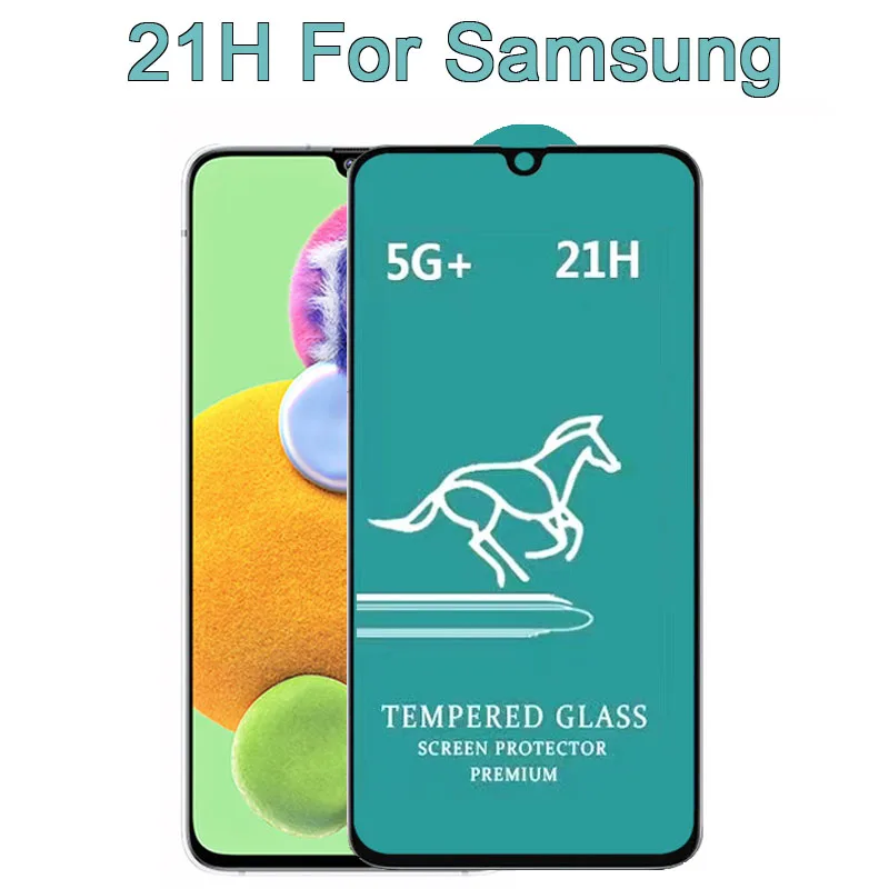 50/100 шт. Swift Horse 21H для Samsung A55 A35 A15 A54 A14 A32 A23 A53 A42 A52 A72 A50 A51 M11 M21S 5D полностью клеящееся