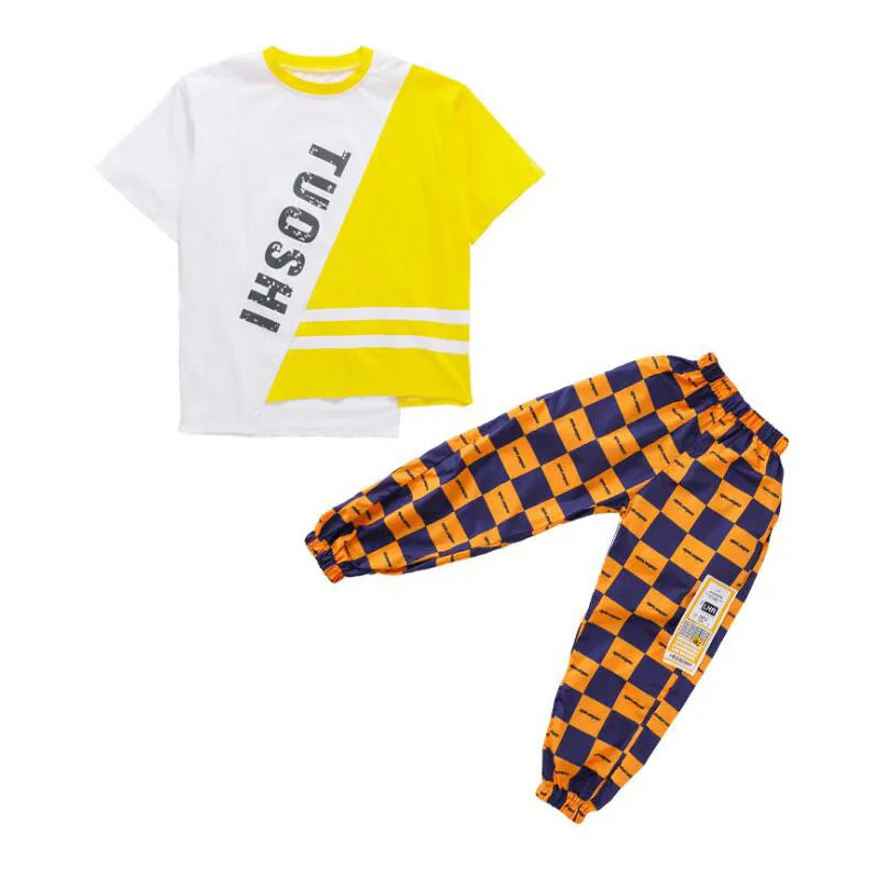 Детские брюки-джоггеры футболка пальто одежда в стиле хип-хоп наряды костюм для