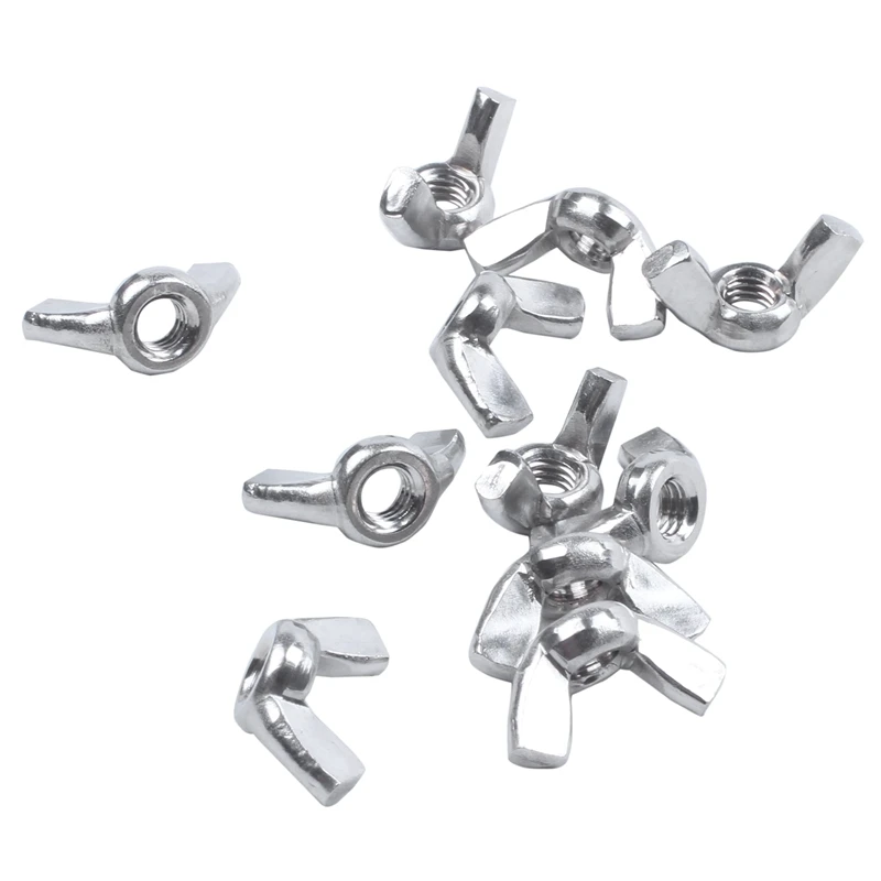 M6 резьба Диаметр из нержавеющей стали крыло гайка бабочка гайки 10 шт.|Гайки| |