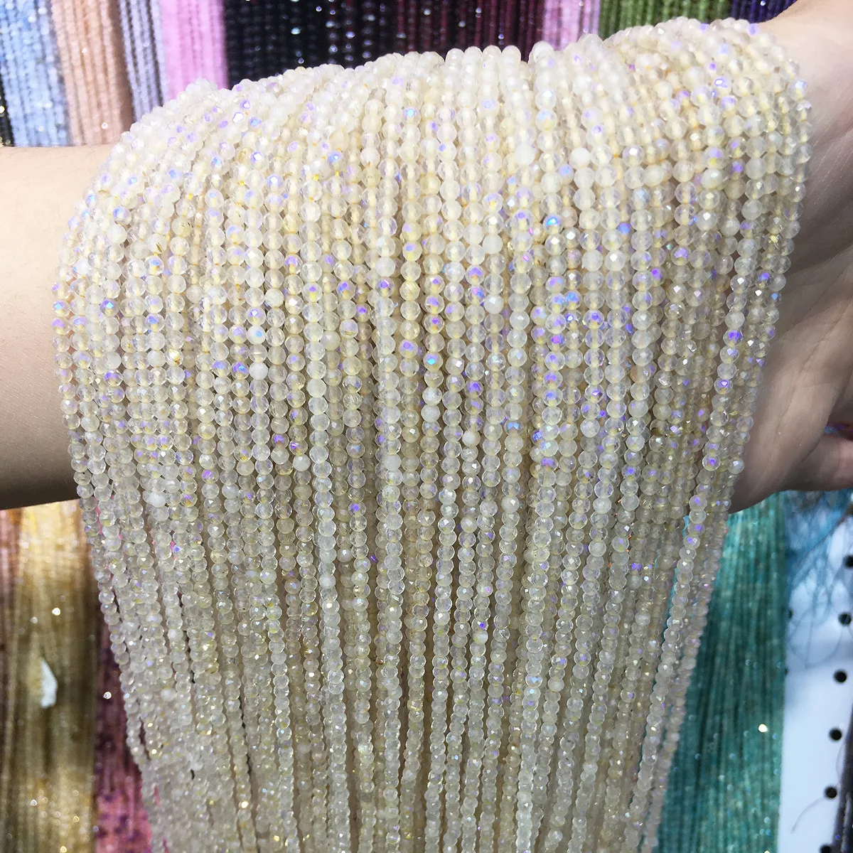 Натуральный антартский светильник 2 мм 3 маленькие бусины из камня Tianhe для