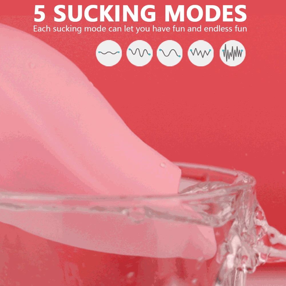 Вагинальный сосательный вибратор 8 скоростей Вибрационный Стимулятор клитора и