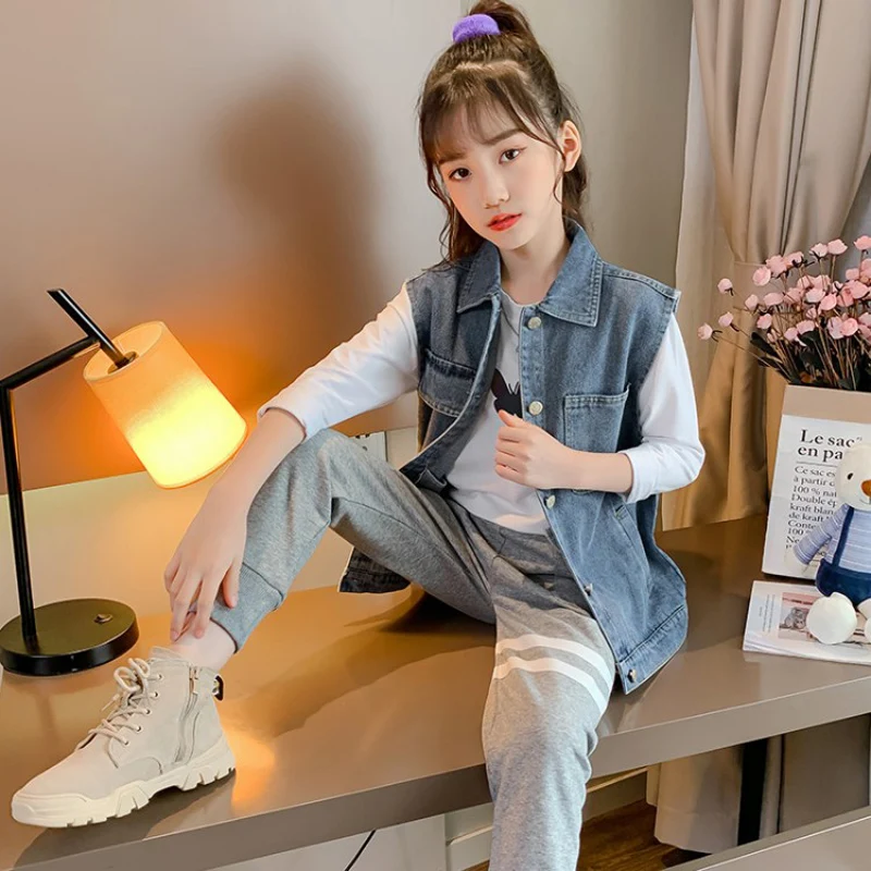 

TTX286 solid color denim vest