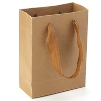 kraft paper bags 1612cm wedding party gift bags rectangle brown ideal for take away fast food and more with hand rope 2pcs